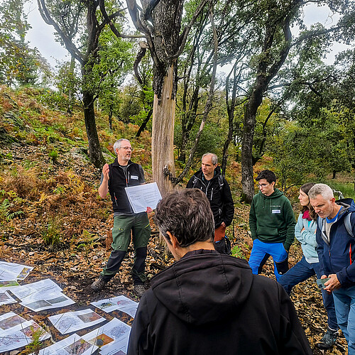 Biodiversität und alte Kulturformen: angeregte Diskussionen in der Eichenselve bei Ur Bar