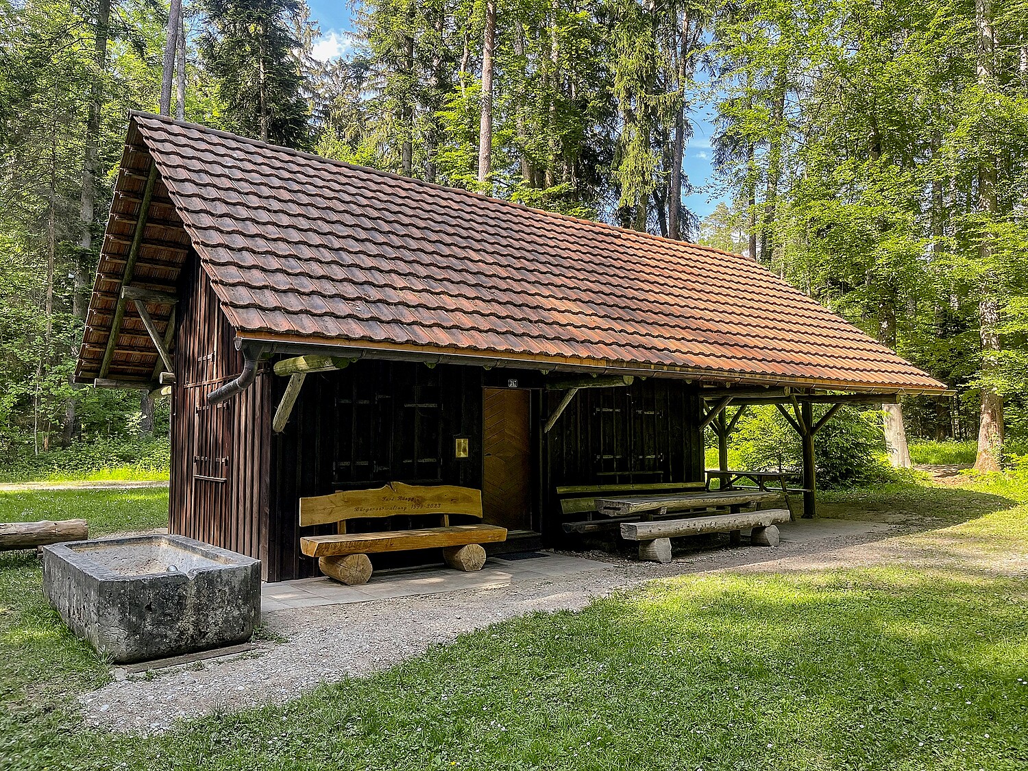 Abb 1 Die Gibelhütte steht seit den 1940er-Jahren im Wald der Bürgergemeinde Pfyn.